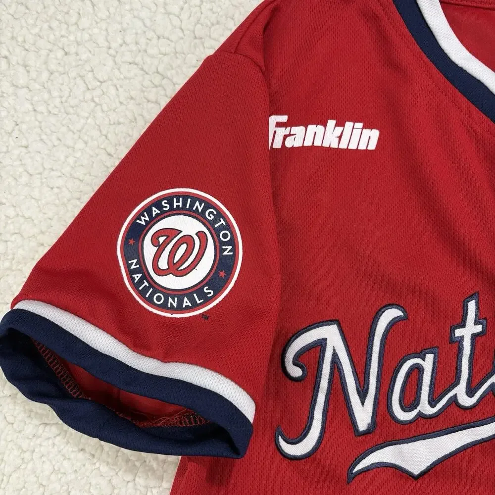 Washington‎ Nationals Youth MLB Franklin #16 Jersey Red Size YL Large